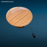 Lampada da appoggio in vetro di Murano a spirale anni 60 formato grande