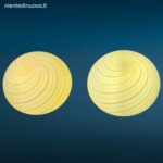 Lampada da appoggio in vetro di Murano a spirale anni 60 formato piccolo