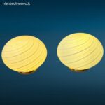 Lampada da appoggio in vetro di Murano a spirale anni 60 formato piccolo