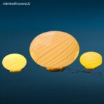 Lampada da appoggio in vetro di Murano a spirale anni 60 formato piccolo