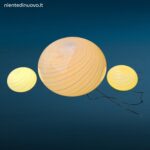 Lampada da appoggio in vetro di Murano a spirale anni 60 formato piccolo