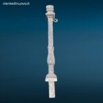 Paletti dissuasori in ghisa d’epoca completi con ganci portacatena