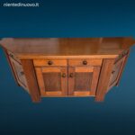 Credenza vintage anni 60 in noce disegnata da Silvio Coppola per Bernini