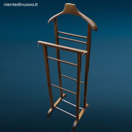 Servo muto vintage in legno anni 60 per abiti