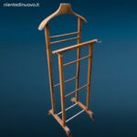 Servo muto vintage in legno anni 60 per abiti