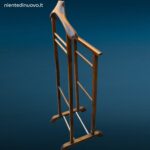 Servo muto vintage in legno anni 60 per abiti