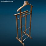 Servo muto vintage in legno anni 60 per abiti