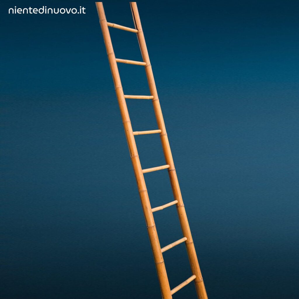 41572.jpg Scala decorativa in bambù per interni alta 250 cm