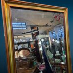 Specchio rettangolare incorniciato con lavorazione a bisello dimensioni 55x70