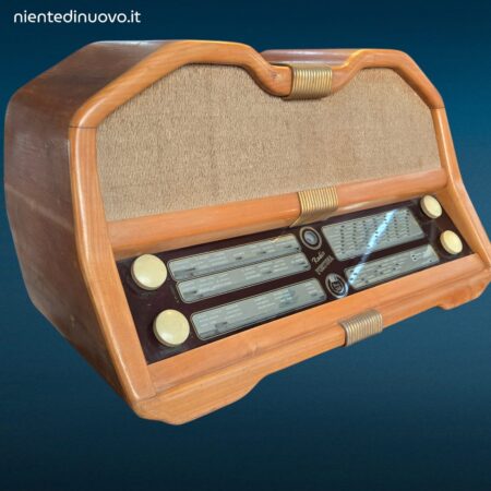 Radio d’epoca Fortuna mod 249 con mobile scenografico e componenti originali completi