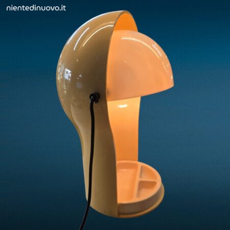 Lampada da tavolo Telegono in plastica con vaschetta anni Sessanta