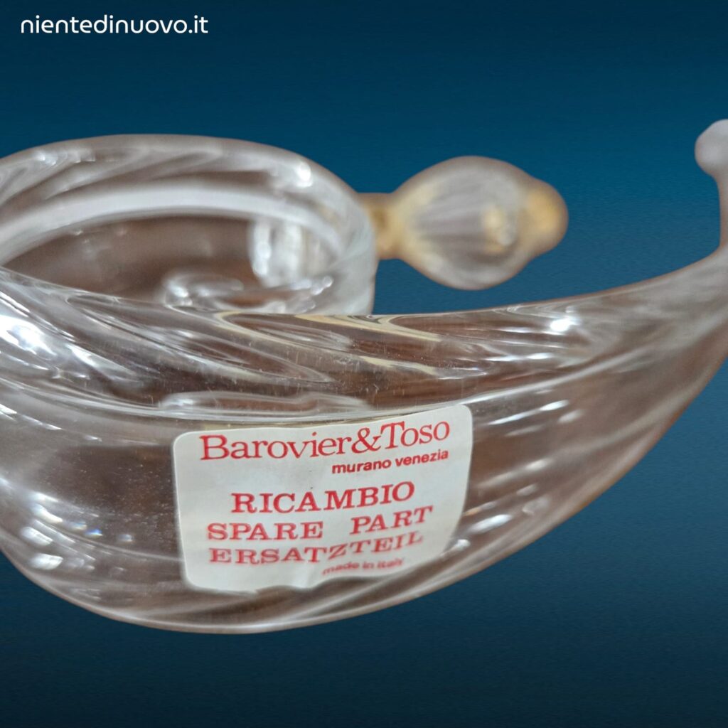 Lampada da parete Rabat 4513/02 Barovier e Toso in cristallo con decoro oro