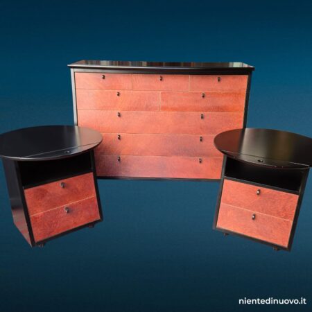 set comodini e cassettiera Seryo di Asnago x Giorgetti