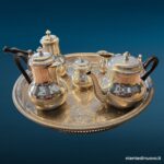 41601_3.jpg Servizio da tè e caffè argentato Christofle Gallia su vassoio WM Rogers, cinque pezzi
