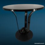 Tavolino design ferro granito e lavagna anni ’80, in perfette condizioni