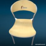 Sedia DRACO RACING in alluminio con seduta in pelle marchiata
