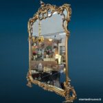 41571_4.jpg Consolle anni 50 con specchiera dorata e piano in marmo - immagine aggiuntiva 5
