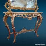 41571_6.jpg Consolle anni 50 con specchiera dorata e piano in marmo - immagine aggiuntiva 7