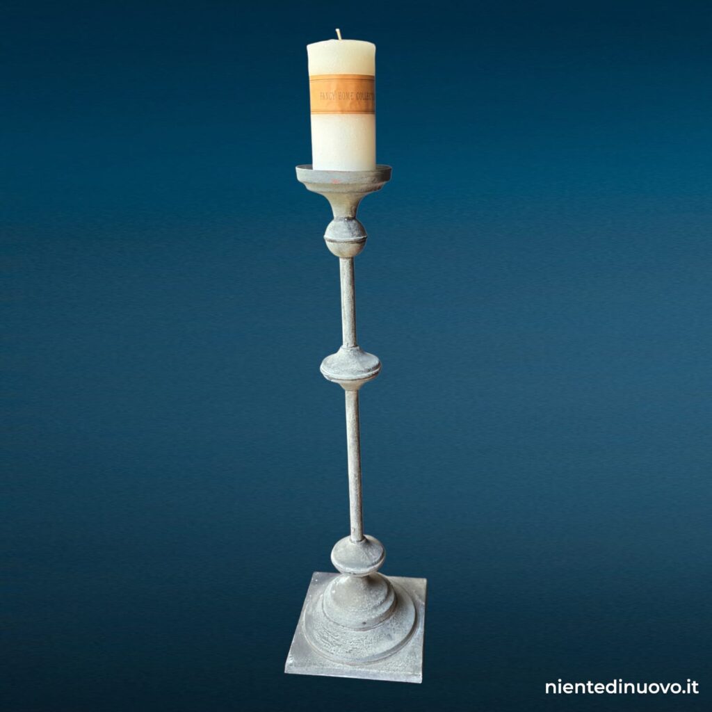 41606.jpg Candelabro in ferro con candela cilindrica 80 cm - immagine aggiuntiva 6