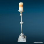 41606.jpg Candelabro in ferro con candela cilindrica 80 cm - immagine aggiuntiva 6