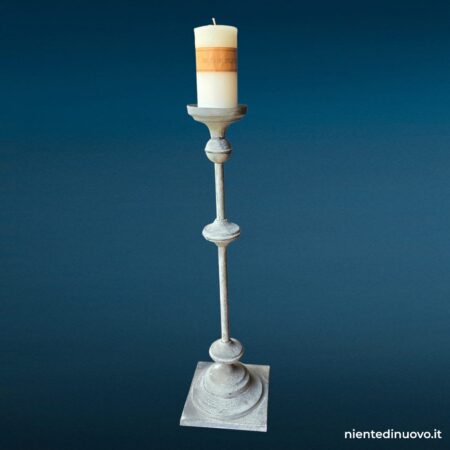 Candelabro in ferro con candela cilindrica 80 cm - immagine aggiuntiva 6
