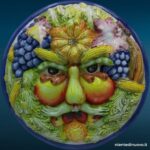 9003118.jpg Ceramica da parete con frutta in stile Arcimboldo