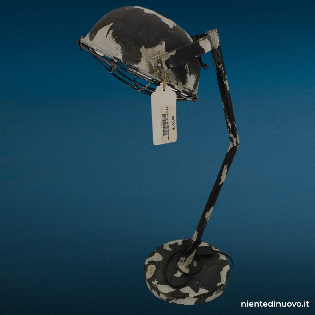 Lampada da studio in ferro h 60 - stile industriale