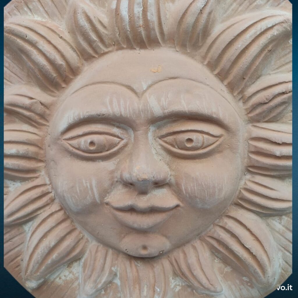 Sole da parete in terracotta toscana
