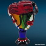 04663_3.jpg scultura in vetro di Murano doppia testa astratta - immagine aggiuntiva 4