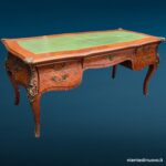 04743_5.jpg Scrivania in stile Luigi XV con piano in pelle verde - immagine aggiuntiva 6