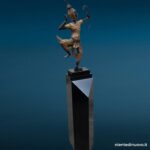 Scultura danzatore thailandese in bronzo su base laccata nera - immagine aggiuntiva 7