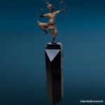 Scultura danzatore thailandese in bronzo su base laccata nera - immagine aggiuntiva 8