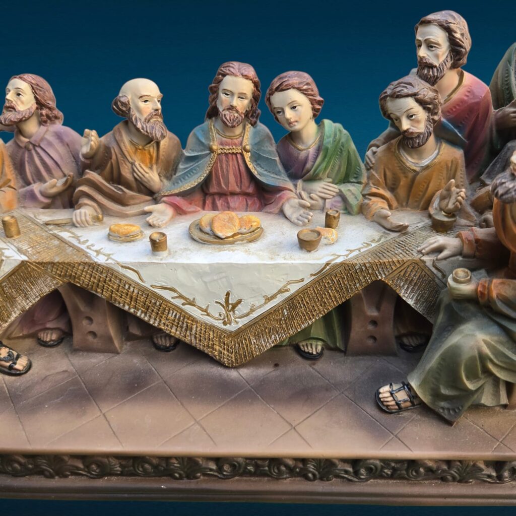 Diorama Ultima Cena in resina policroma firmato Paben - immagine aggiuntiva 4