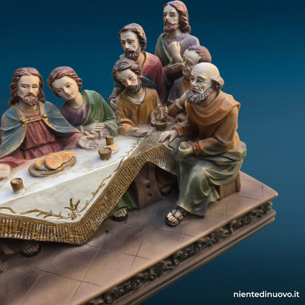 Diorama Ultima Cena in resina policroma firmato Paben - immagine aggiuntiva 5