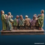 Diorama Ultima Cena in resina policroma firmato Paben - immagine aggiuntiva 7