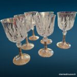 Set 6 calici in cristallo con basamento in argento - immagine aggiuntiva 4