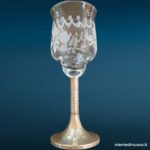 Calice in cristallo con base in argento - immagine aggiuntiva 8
