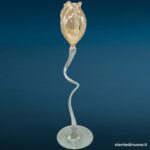 Fiore in vetro soffiato di Murano