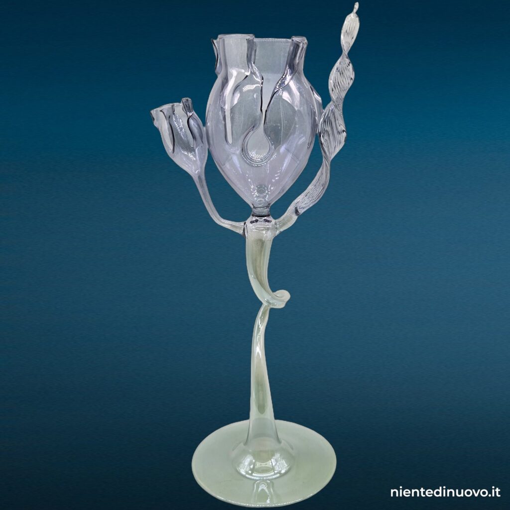 Fiore in vetro soffiato di Murano, altezza 32-35 cm - immagine aggiuntiva 4