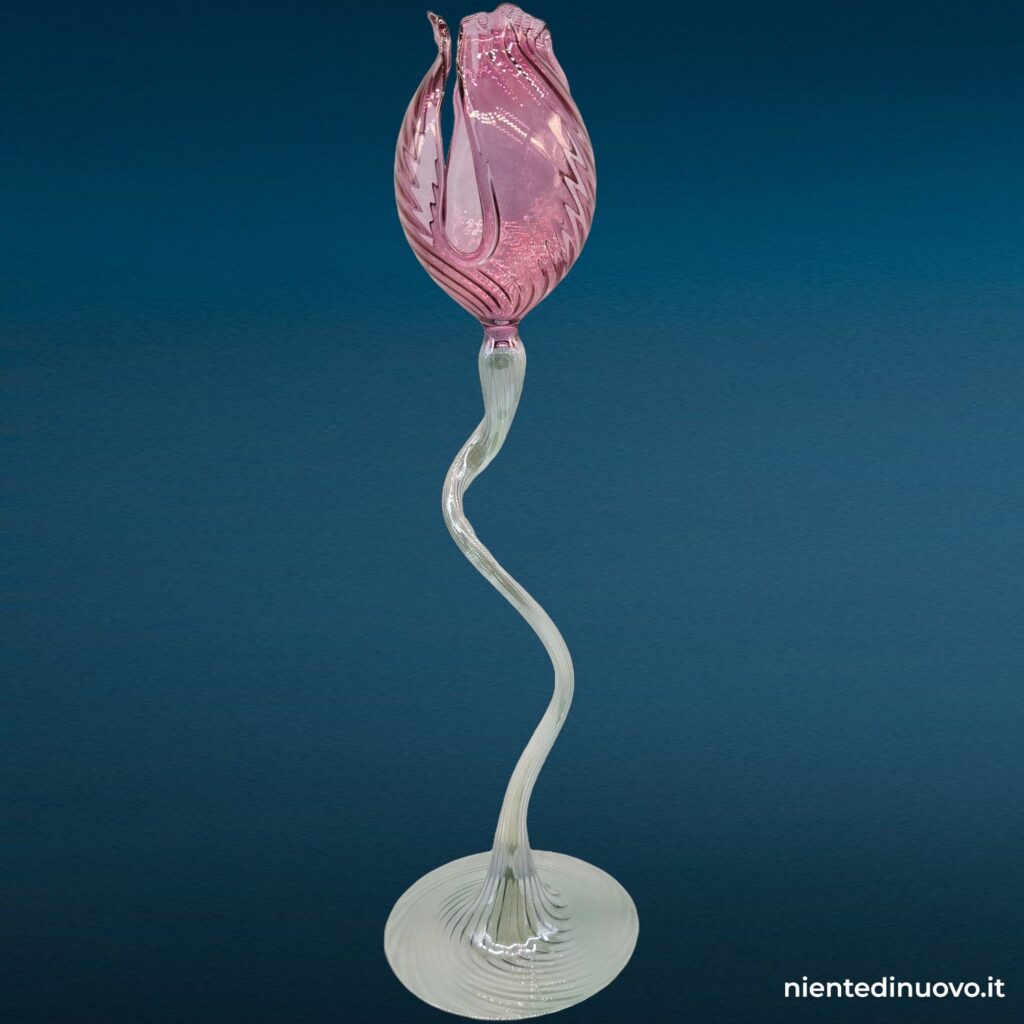 Fiore in vetro soffiato di Murano, altezza 32-35 cm - immagine aggiuntiva 5