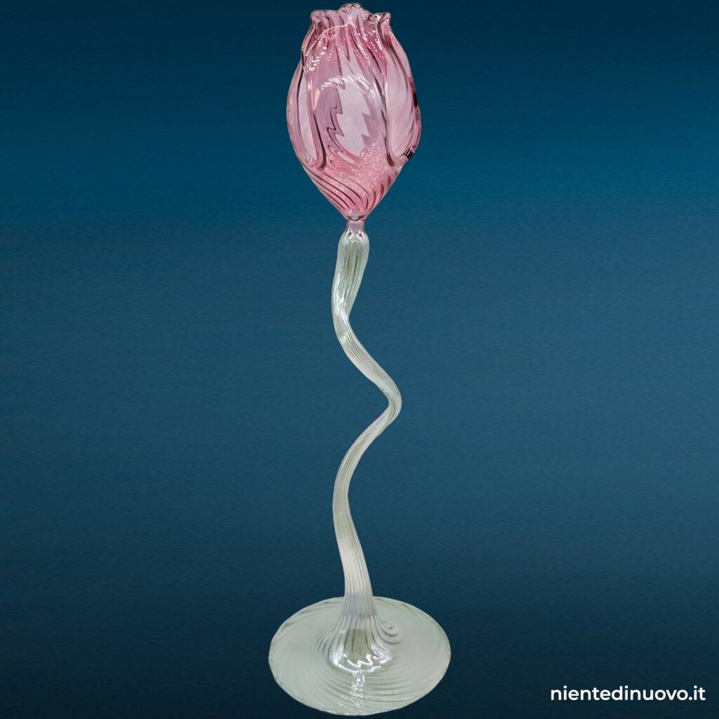 Fiore in vetro soffiato di Murano, altezza 32-35 cm - immagine aggiuntiva 6