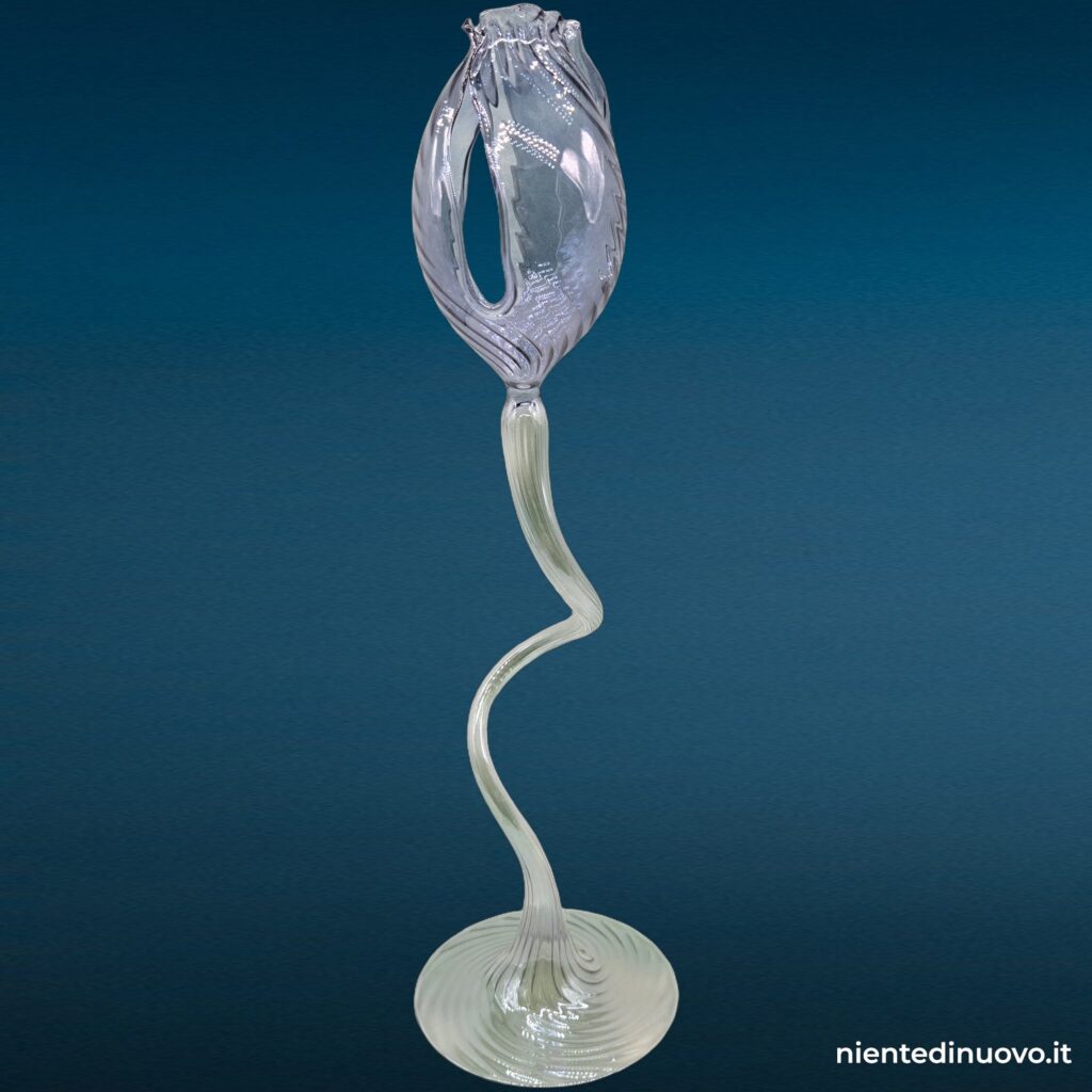 Fiore in vetro soffiato di Murano, altezza 32-35 cm - immagine aggiuntiva 9