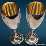 04755_3.jpg Flute in argento 800 con interno dorato e incisioni A e C - immagine aggiuntiva 4