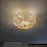 04756.jpg Lampadario con foglie in vetro di Murano dorato - immagine aggiuntiva 11