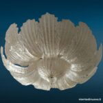 04756_1.jpg Lampadario con foglie in vetro di Murano dorato - immagine aggiuntiva 2