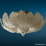 04756_3.jpg Lampadario con foglie in vetro di Murano dorato - immagine aggiuntiva 4