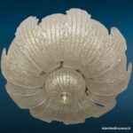 04756_5.jpg Lampadario con foglie in vetro di Murano dorato - immagine aggiuntiva 6