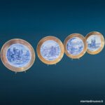 04761.jpg Piatto da parete in porcellana bavarese con bordo oro - immagine aggiuntiva 8