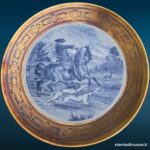 04761_1.jpg Piatto da parete in porcellana bavarese con bordo oro - immagine aggiuntiva 2