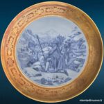 04761_2.jpg Piatto da parete in porcellana bavarese con bordo oro - immagine aggiuntiva 3